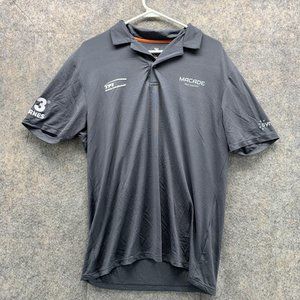 Macade Polo Shirt Men Medium Adult Gray Golf Golfer Outdoors Polyester Soft